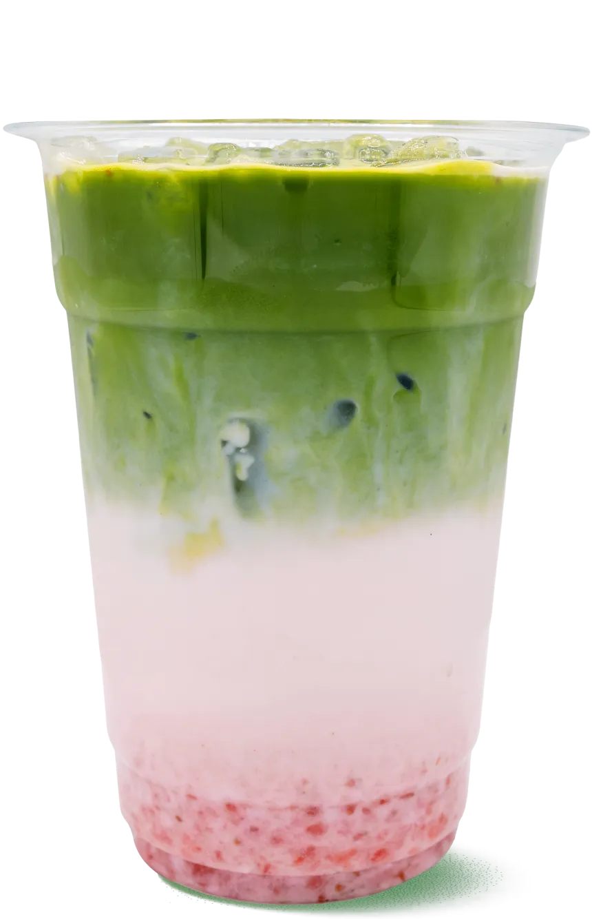 Matcha Flavored Drink Collection: A wide variety of drinks combining matcha with milk, fruit, etc.